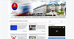 Desktop Screenshot of matica.sk